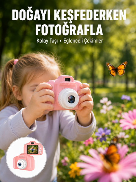 Mini HD Video Kamera Fotoğraf Çekimli Şarj Edilebilir Bataryalı Genişletilebilir Hafızalı Yeni Nesil - Lisinya