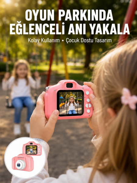 HD Mini Dijital Kamera Video ve Fotoğraf Çekim Özellikli Şarjlı Taşınabilir Kayıt Cihazı Yeni Nesil - Lisinya