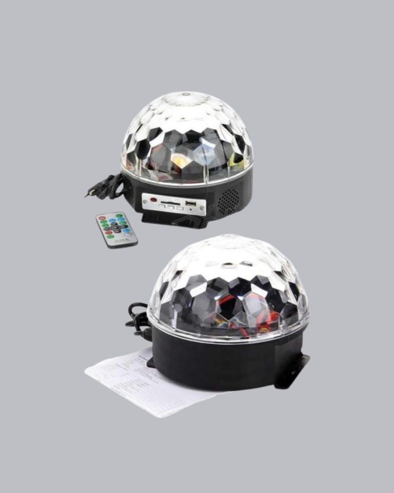 Ritim Hassasiyetli Bluetooth Hoparlörlü Disko Işığı Döner LED Efektli - Lisinya