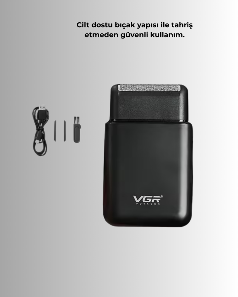 Çift Başlıklı Elektrikli Tıraş Makinesi | Suya Dayanıklı, Hafif ve Ergonomik - Lisinya