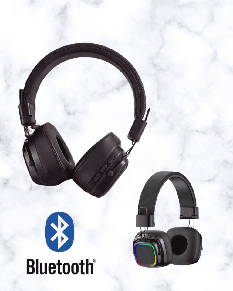 Kablosuz RGB Işıklı Katlanabilir Bluetooth Kulak Üstü Kulaklık - Lisinya