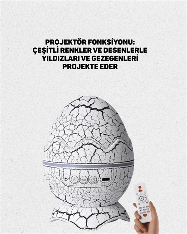 Yıldız Gökyüzü Efektli Çok Modlu Gece Işığı - Lisinya