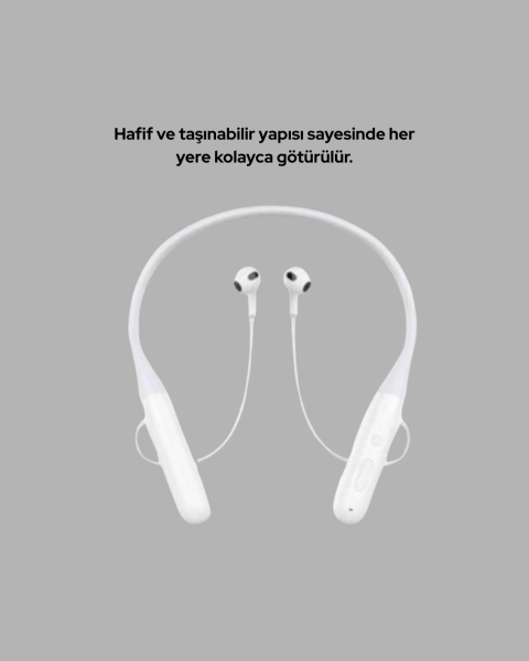 Gürültü Azaltıcı Ergonomik Boyun Askılı Kablosuz Kulaklık