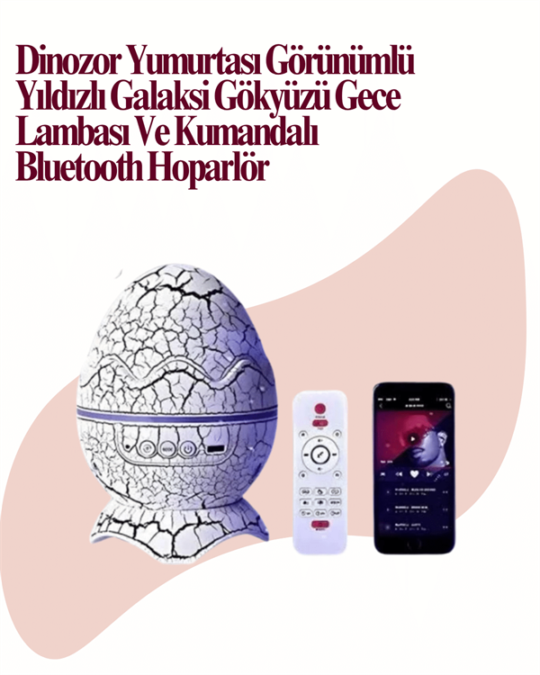 Uzaktan Kumandalı, USB Girişli, Döner Projektör Lamba - Lisinya