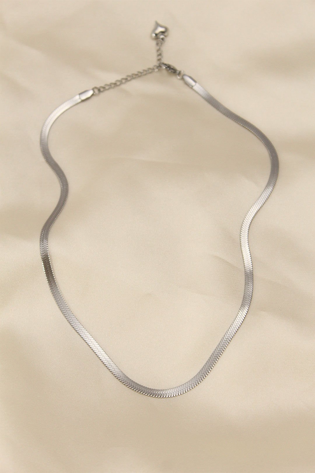 316L Çelik Silver Renk 45 cm İtalyan Zincir Model Kadın Kolye - Lisinya