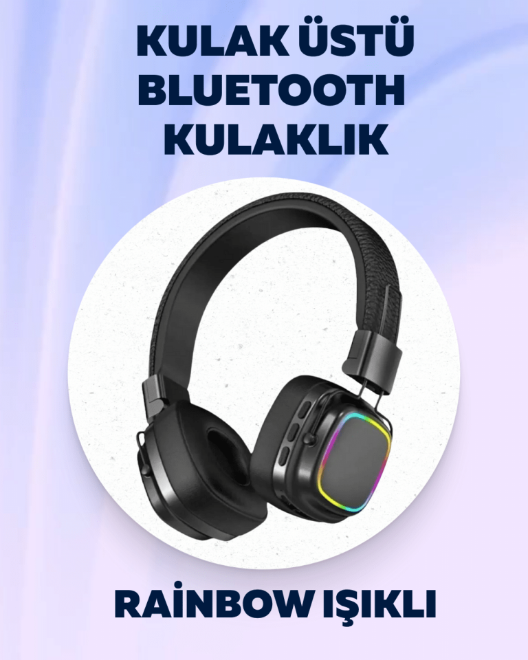 Yüksek Ses Kaliteli Kablosuz Kulak Üstü Kulaklık – BT 5.3 - Lisinya