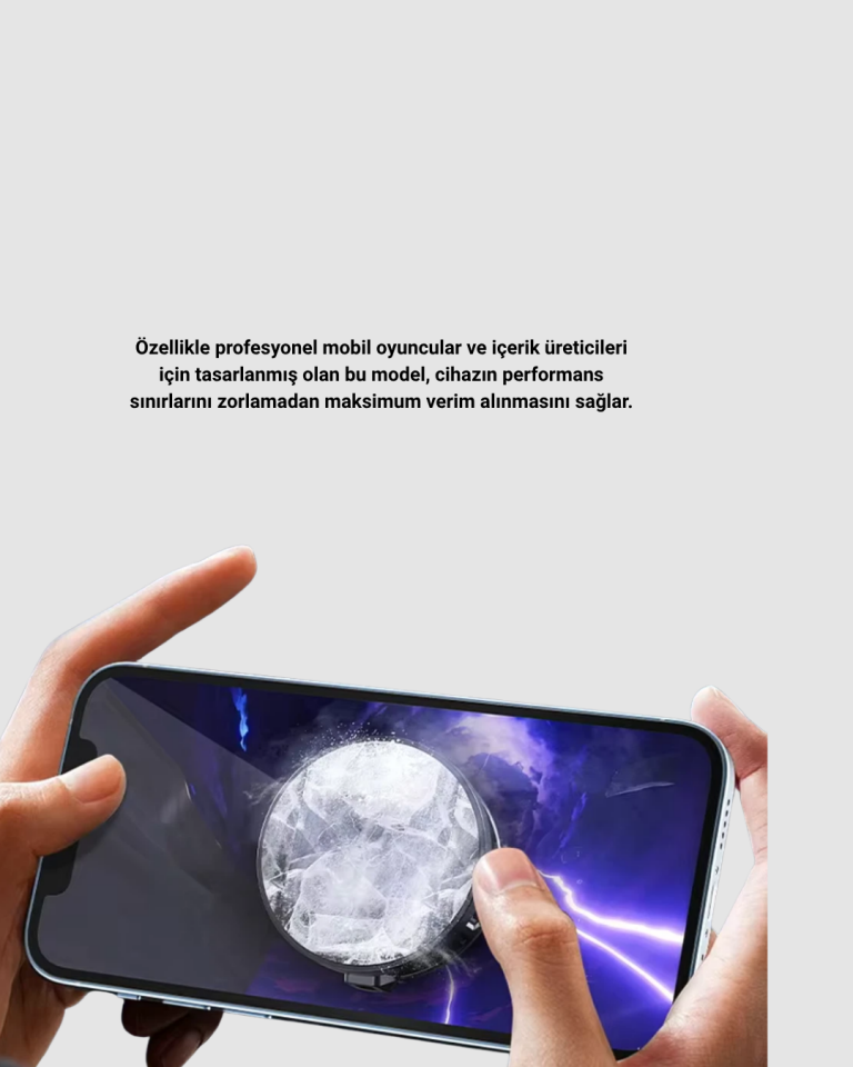 Mobil Oyun Telefon Soğutucusu Yarı İletken Hızlı Soğutmalı ve Sessiz Fanlı - Lisinya