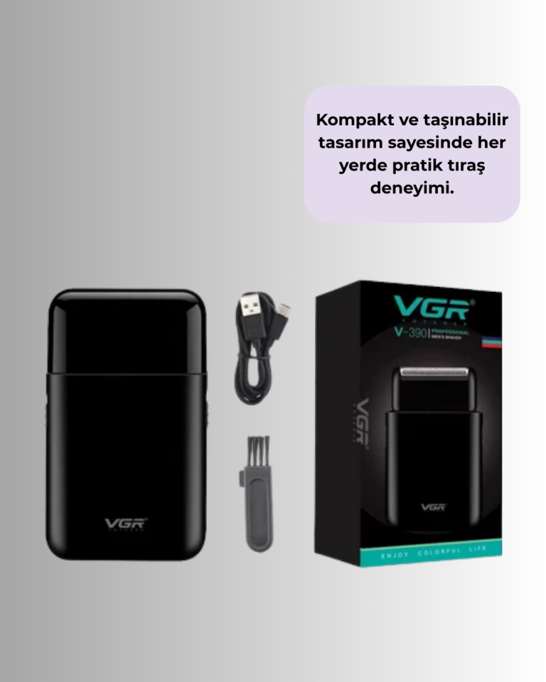Taşınabilir Mini Elektrikli Tıraş Makinesi | Sessiz ve Güçlü Motor - Lisinya