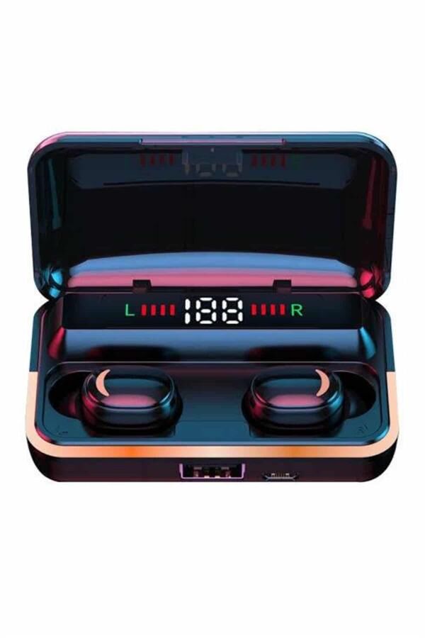 Bluetooth Kulaklık Dijital Şarj Göstergeli Powerbankli Bass Özellikli Kablosuz Kulakiçi 5.1 Mikrofonlu - Lisinya