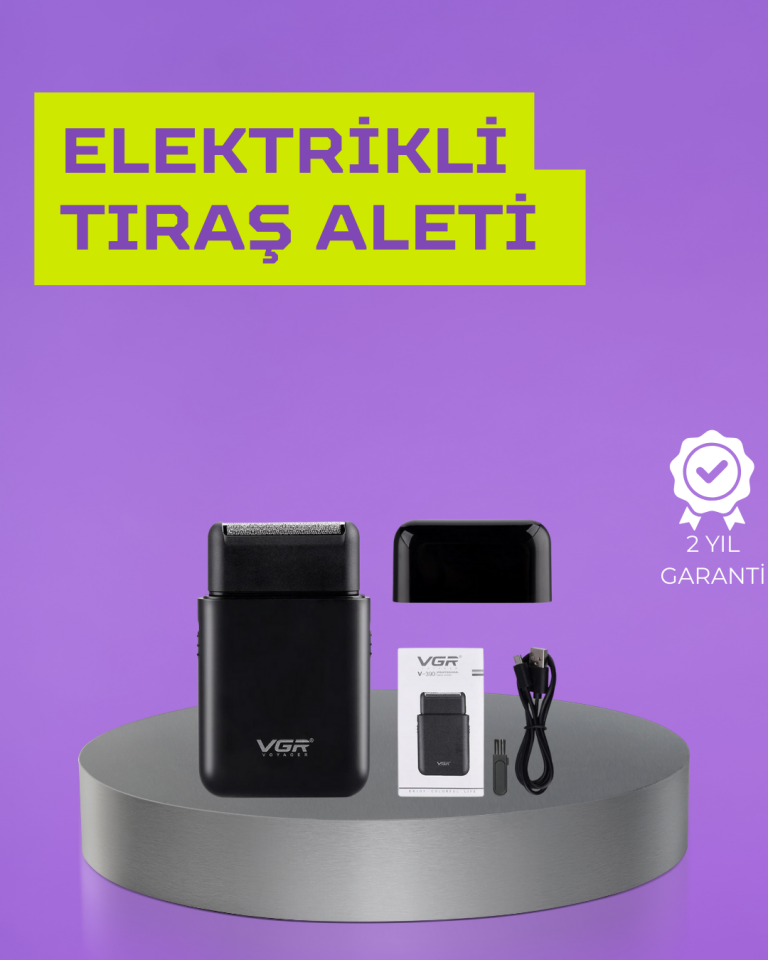 Kart Tasarımlı Şarjlı Tıraş Makinesi | 2 Başlıklı Hassas Kesim - Lisinya