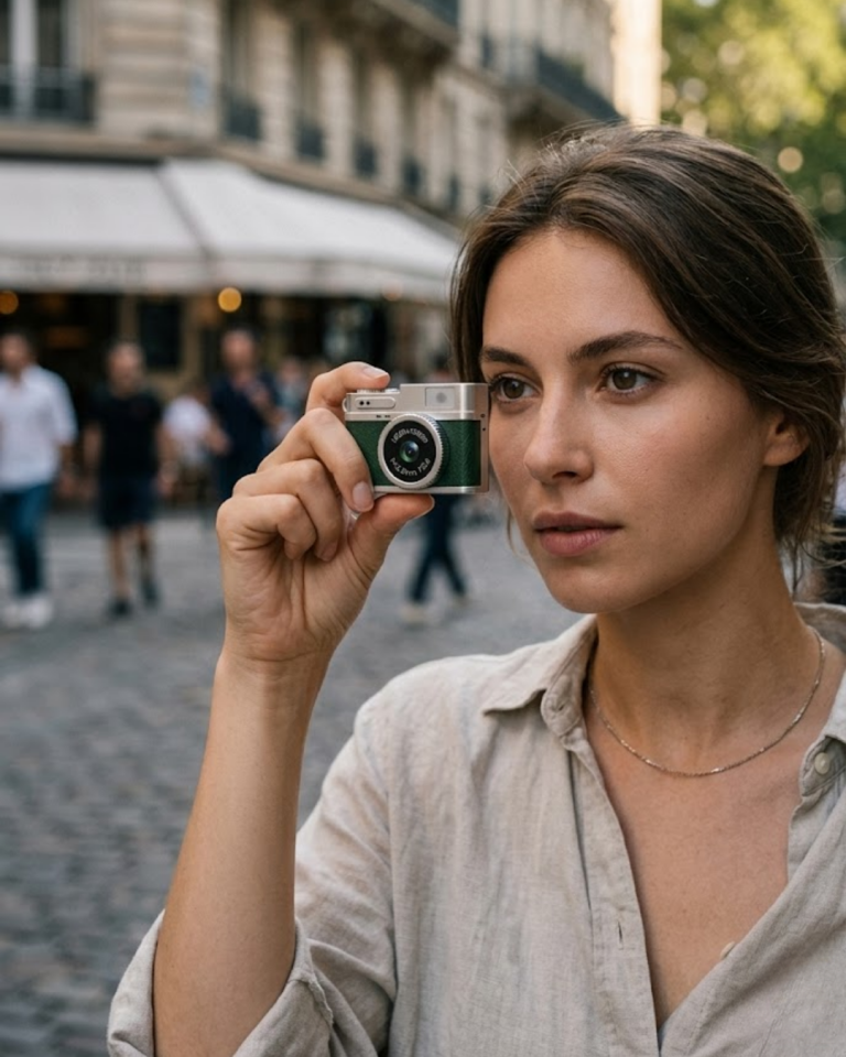 Ultra Kompakt Mini Fotoğraf Makinesi 4K HD Video Selfie Kamerası - Lisinya