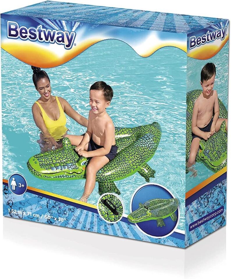 Bestway Tutunmalı Timsah Binici  152x71 Cm- 41477 (Lisinya)