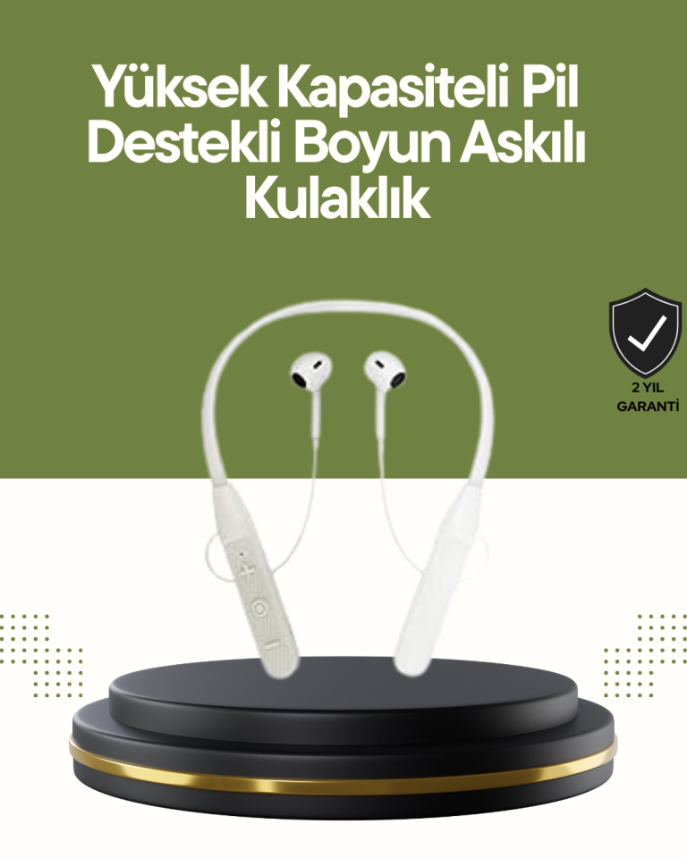 Spor ve Günlük Kullanım İçin 100 Saatlik Kablosuz Kulaklık - Lisinya