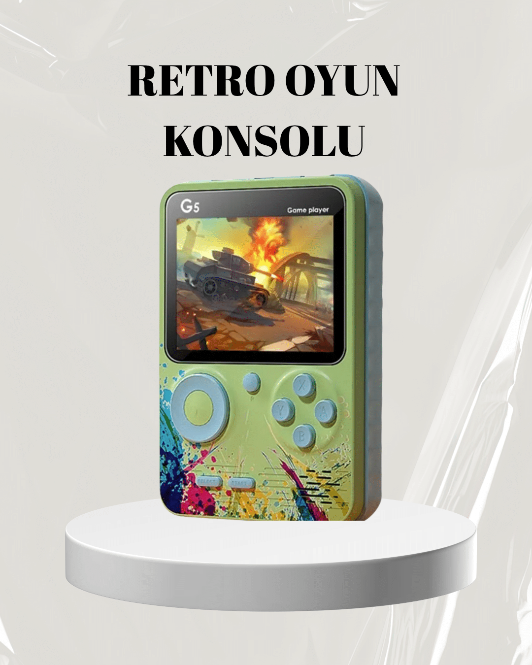 3 İnç Renkli Ekranlı Taşınabilir El Konsolu – G5 Modeli - Lisinya
