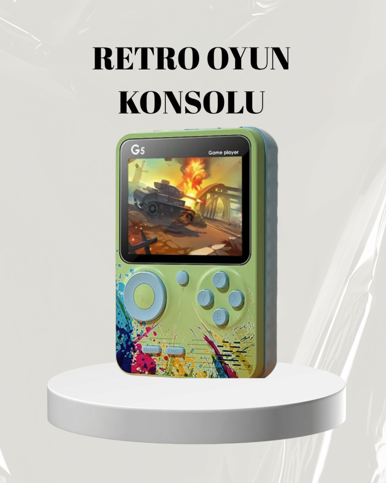 3 İnç Renkli Ekranlı Taşınabilir El Konsolu – G5 Modeli - Lisinya