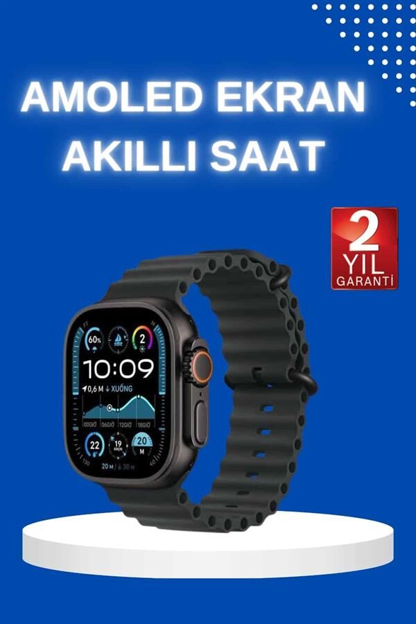 Akıllı Saat Bluetooth Bağlantılı NFC ve GPS Uyumlu Nabız Ölçer Sesli Görüşme - Lisinya