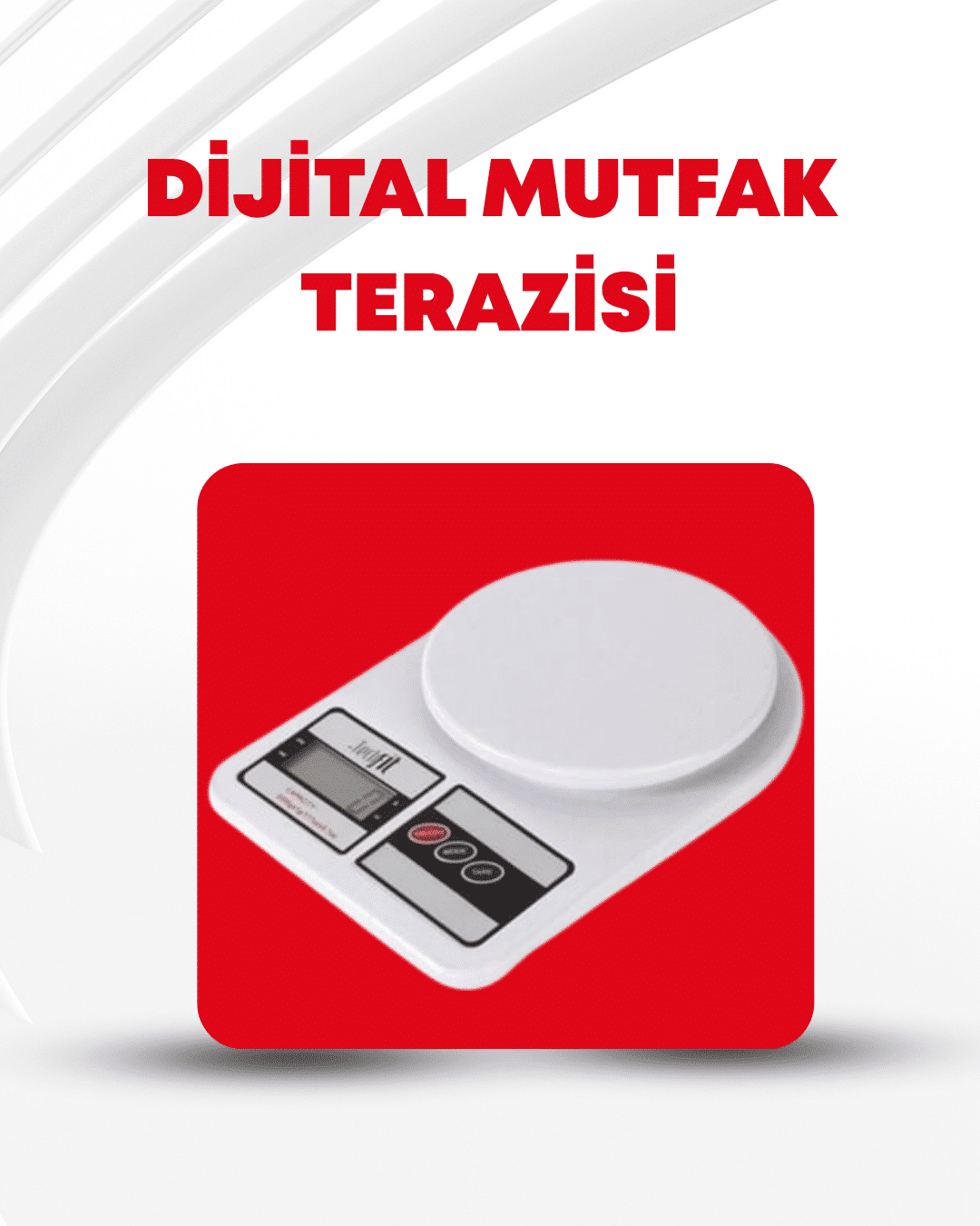 10 Kg Kapasiteli LCD Ekranlı Dijital Mutfak Tartıs - Lisinya