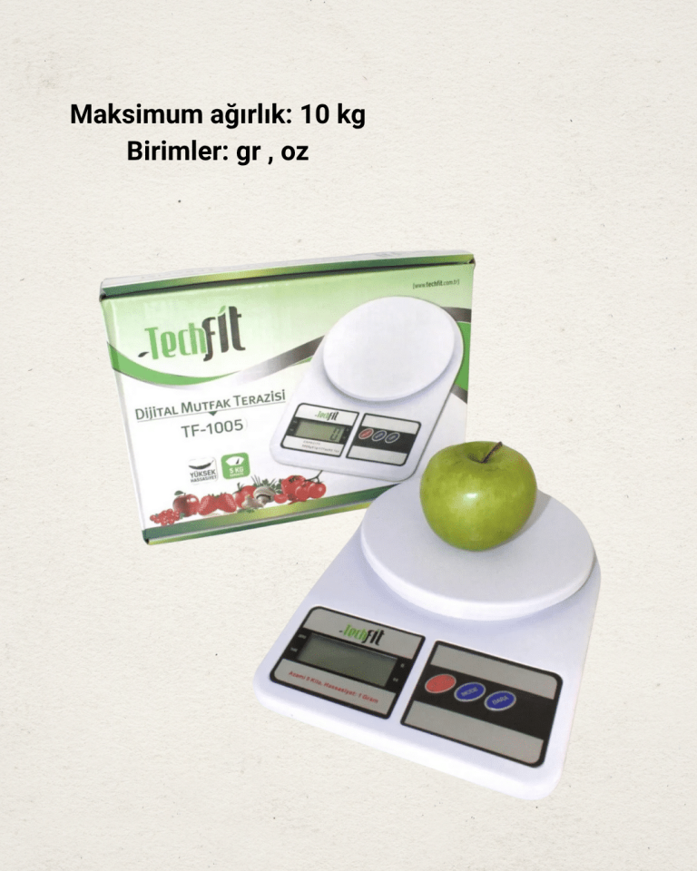 10 Kg Kapasiteli LCD Ekranlı Dijital Mutfak Tartıs - Lisinya