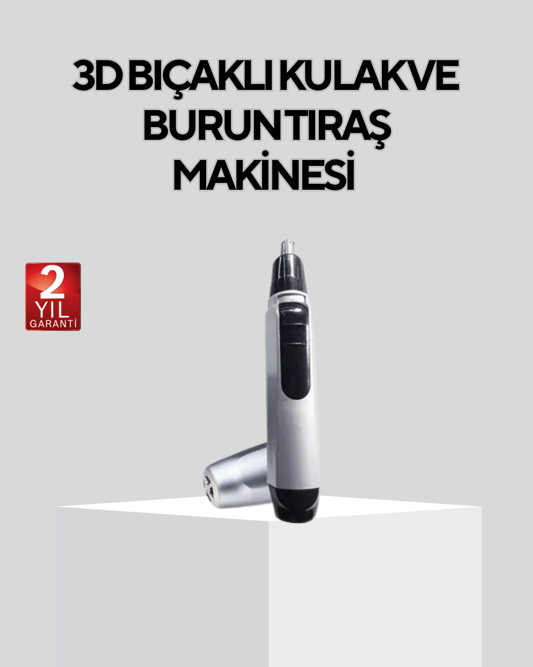 Burun Kulak ve Kaş Tıraş Makinesi 3D Keskin Bıçaklı Pil ile Çalışan - Lisinya