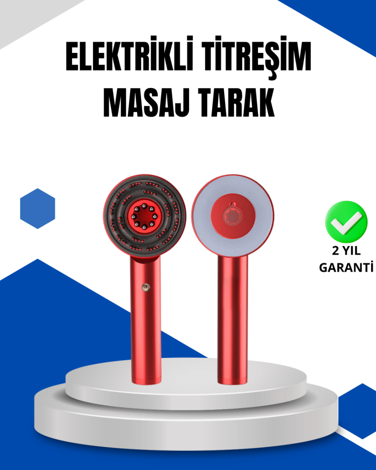 Mikro Akım Teknolojili Elektrikli Saç Masaj Fırçası Yağ Uygulamalı - Lisinya