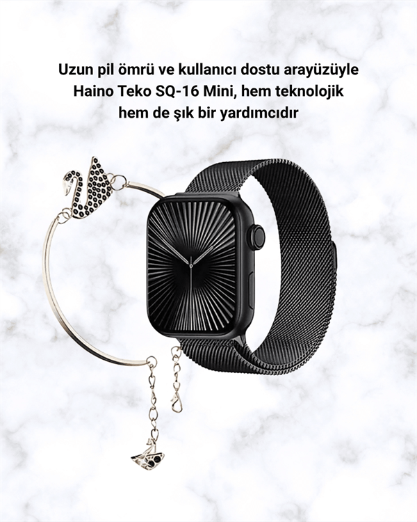 Akıllı Saat SQ-16 Mini Series 10 | Unisex Tasarım, Sağlık ve Spor Takibi