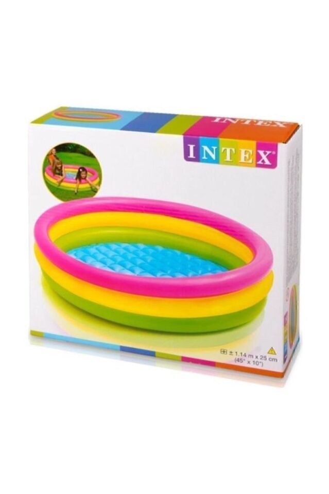 Intex Şişirilebilir Zeminli 3 Boğumlu Sunset Havuz - 57412 v (Lisinya)
