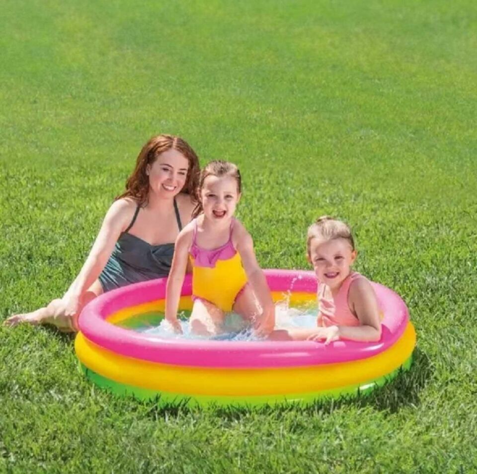 Intex Şişirilebilir Zeminli 3 Boğumlu Sunset Havuz - 57412 v (Lisinya)
