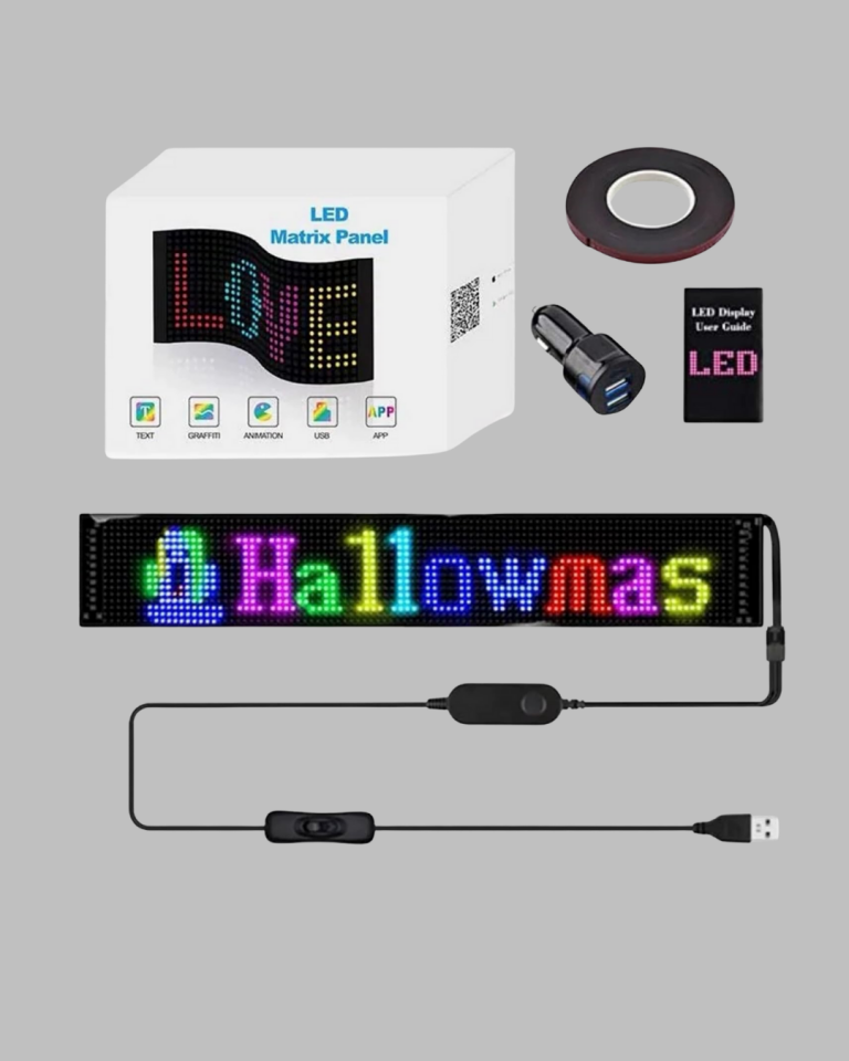USB Girişli RGB LED Tabela Ayarlanabilir Parlaklık ve Kayan Yazı Özellikli - Lisinya
