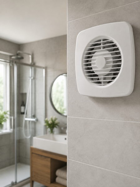 Ev Tipi Dekoratif Aspiratör 16 W 180 m³/h Banyo Mutfak WC Havalandırma Çözümü - Lisinya
