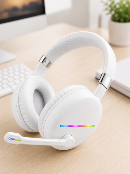 RGB BEYAZ KULAKLIK MAX-17