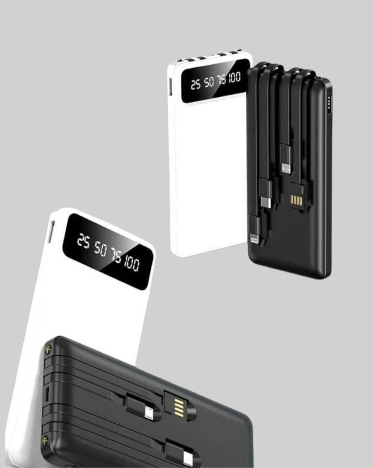 Kamp ve Seyahat İçin 20.000mAh LED Işıklı Hızlı Şarj Powerbank - Lisinya