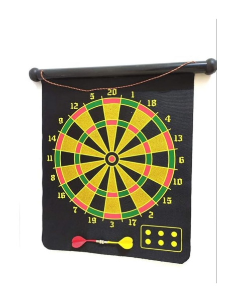 Aile ve Arkadaş Oyunları İçin Manyetik Dart Tahtası 6 Ok Dahil - Lisinya
