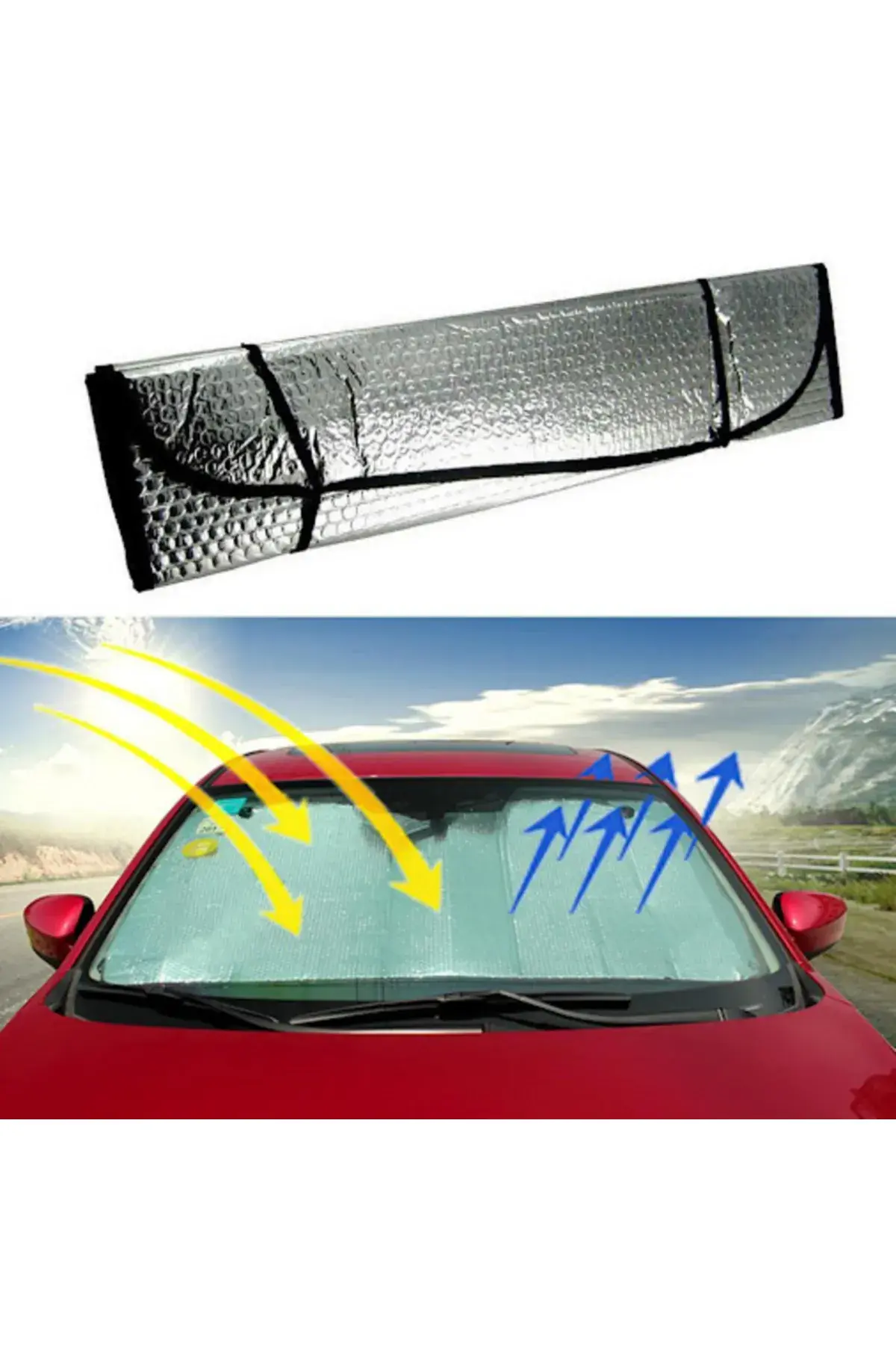 Katlanabilir Ön Cam Güneşlik Araç İçi Isı Yalıtımı Skoda Superb Peugeot 3008 Renault Megane Opel Astra - Lisinya