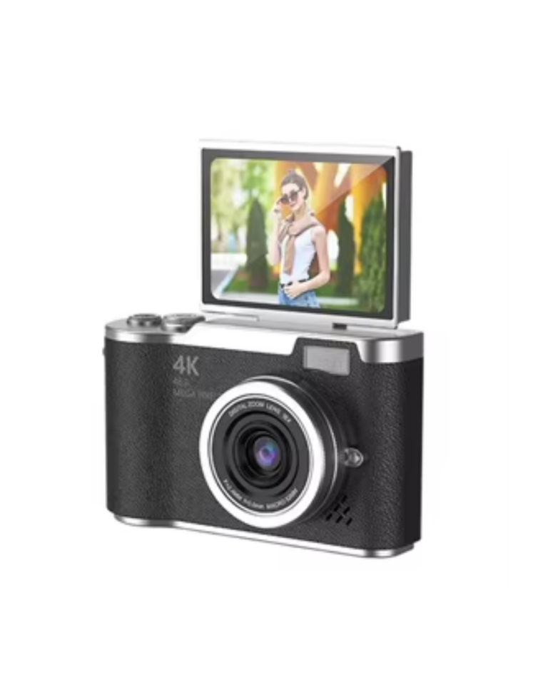 48 MP 4K Dijital Kamera 8X Zoom ve 180 Derece Ekran Yeni Başlayanlar İçin Uygun - Lisinya