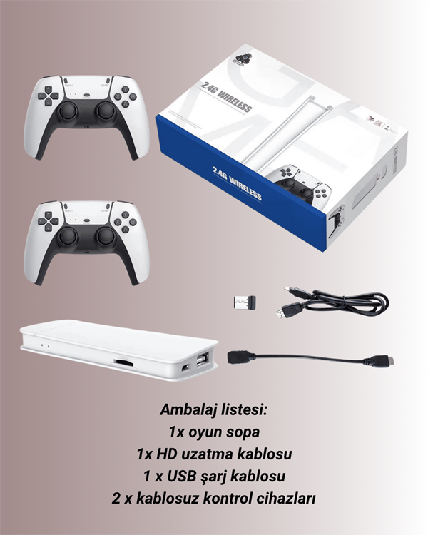 HDMI Çıkışlı Çift Kablosuz Kollu Retro Game Stick – M15 - Lisinya