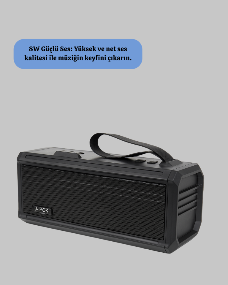 YamanHobi J-IPOX P520 Güneş Enerjili Bluetooth Hoparlör FM Radyolu Turuncu
