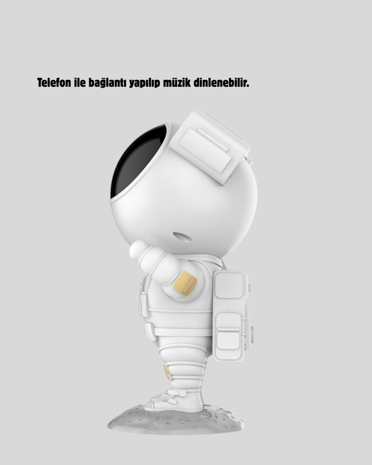 Astronot Galaksi Projeksiyon Lambası Bluetooth Bağlantılı ve Uzaktan Kontrollü - Lisinya