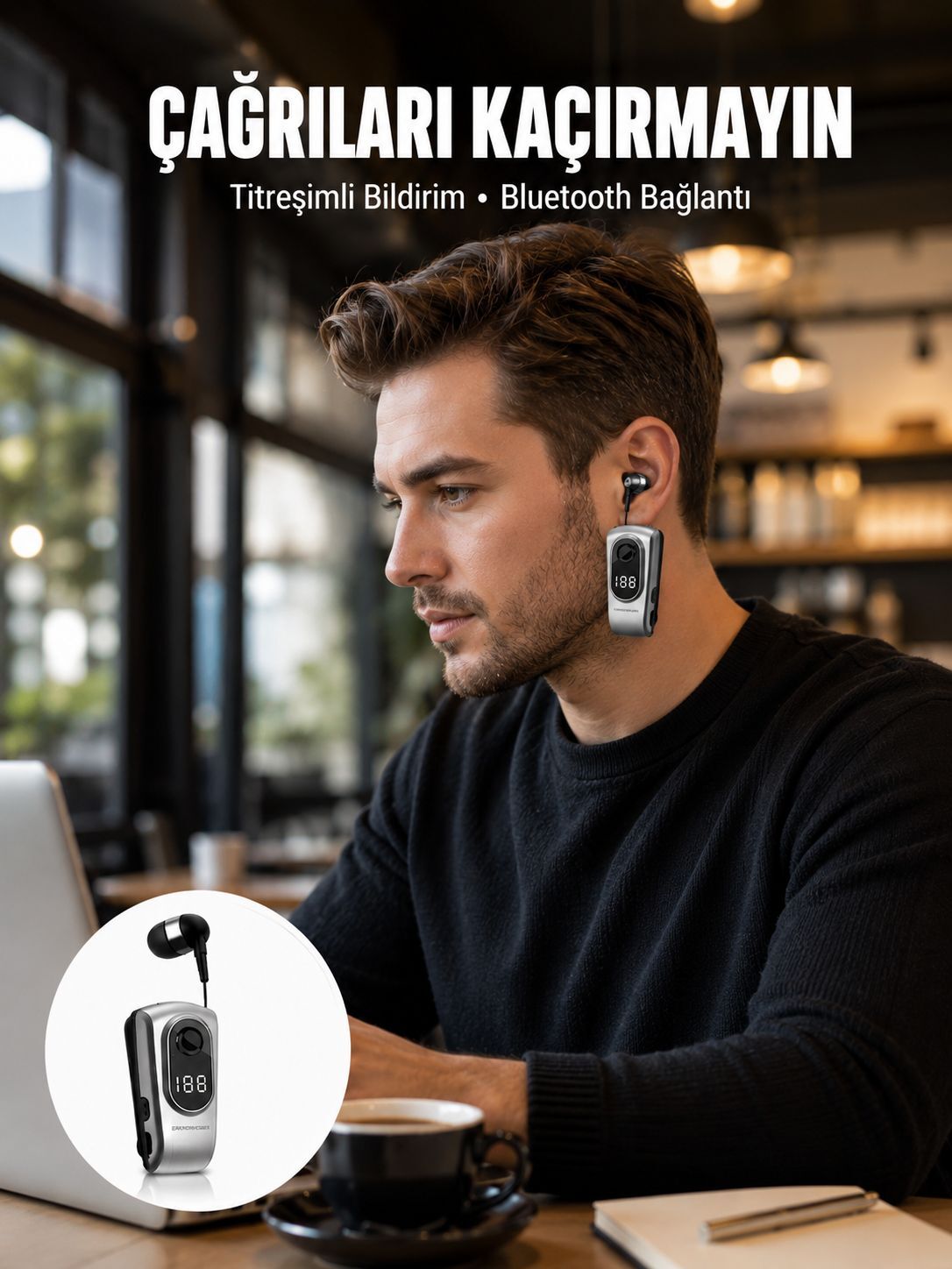 Titreşimli Bluetooth Kulaklık – Hızlı Şarj ve Uzun Bekleme Süresi Yeni Nesil - Lisinya