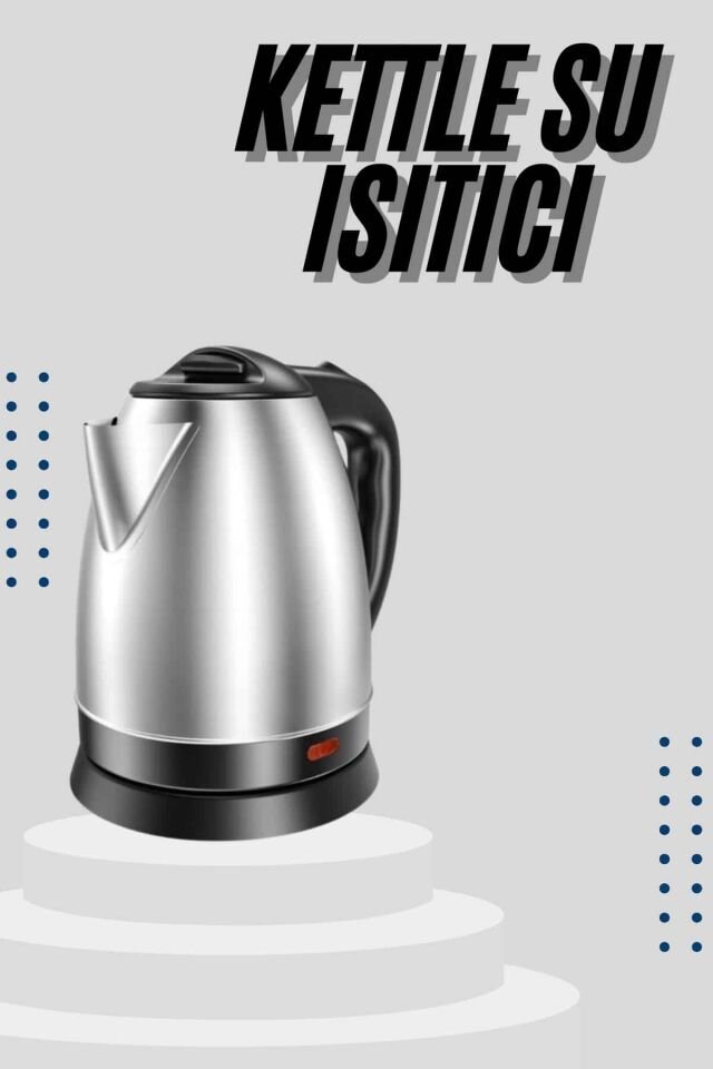 Kettle C F Tipi 220-240V Paslanmaz Çelik Elektrik Kablolu Otomatik Kapanma - Lisinya
