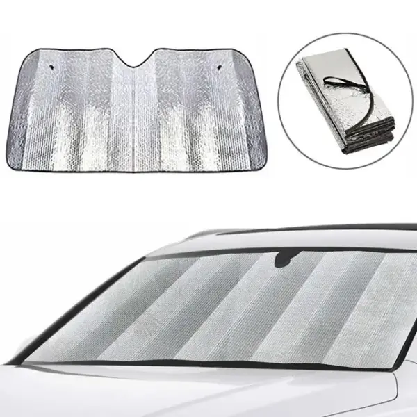 Isı ve Güneş Yansıma Önleyici Oto Ön Cam Güneşliği Opel Astra Fiat Egea Hyundai i20 Renault Megane - Lisinya