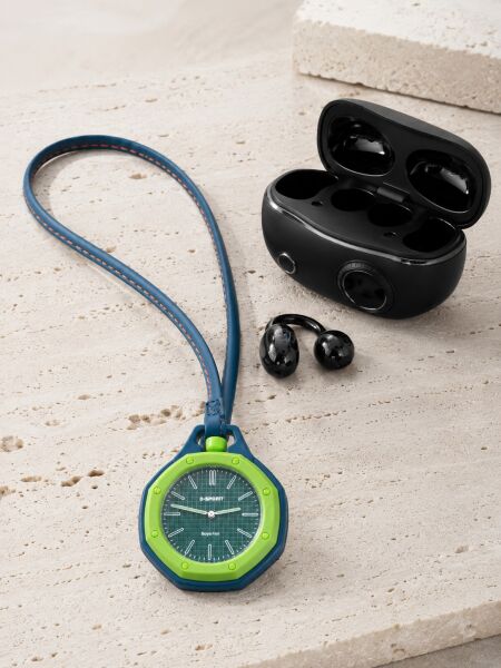 Yeşil Çanta Charm Saat ve Kablosuz Bluetooth Kulaklık İkili Kampanya Seti Günlük Kullanım