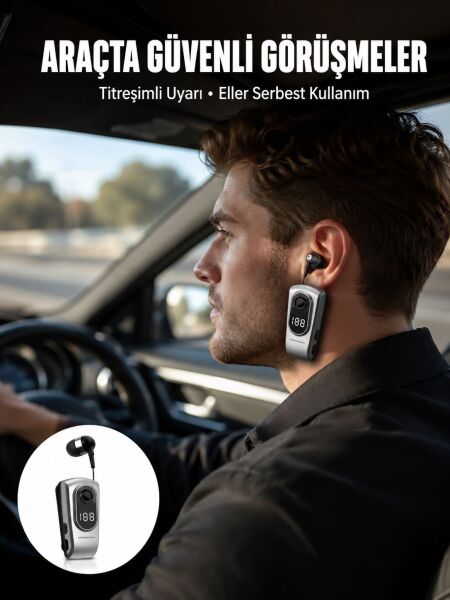 Kablosuz Bluetooth 5.2 Kulaklık – Titreşimli Uyarı ve Uzun Pil Ömrü Yeni Nesil - Lisinya