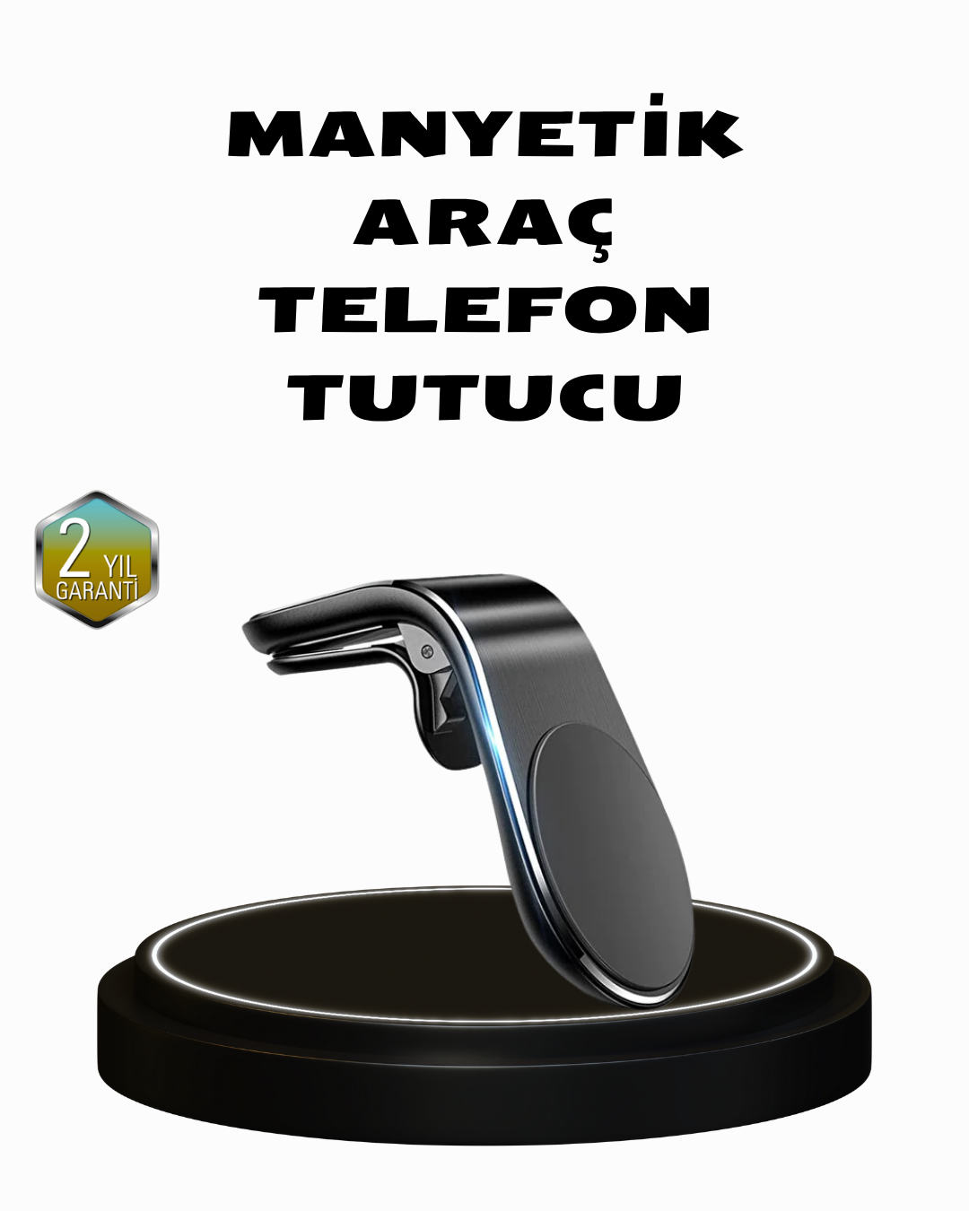 360° Dönebilen Manyetik Araç Telefon Tutucu Sarsıntısız ve Şık Tasarımlı - Lisinya