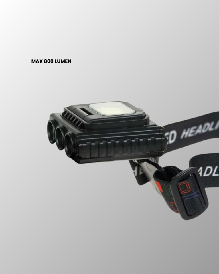 COB + XPE LED Kafa Feneri 800 Lumen USB Type C Şarjlı Çok Modlu - Lisinya