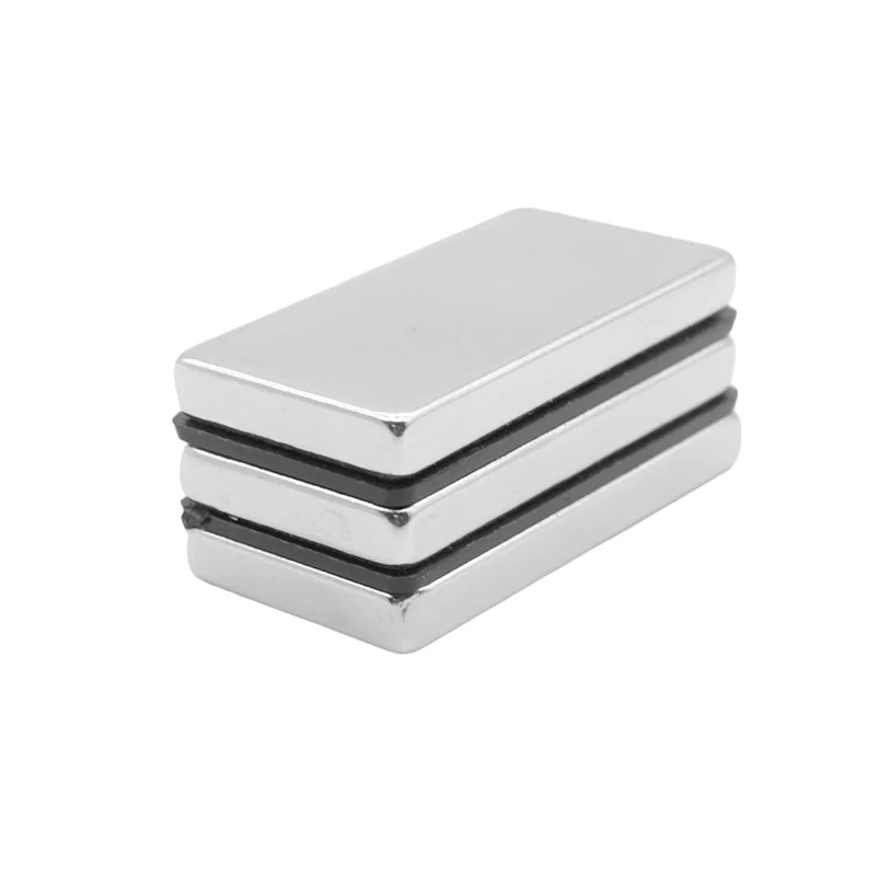 5'li Set: N35 Sınıfı 40x20x5 mm Köşeli Neodyum Mıknatıs (Nikel Kaplama) ( Lisinya )