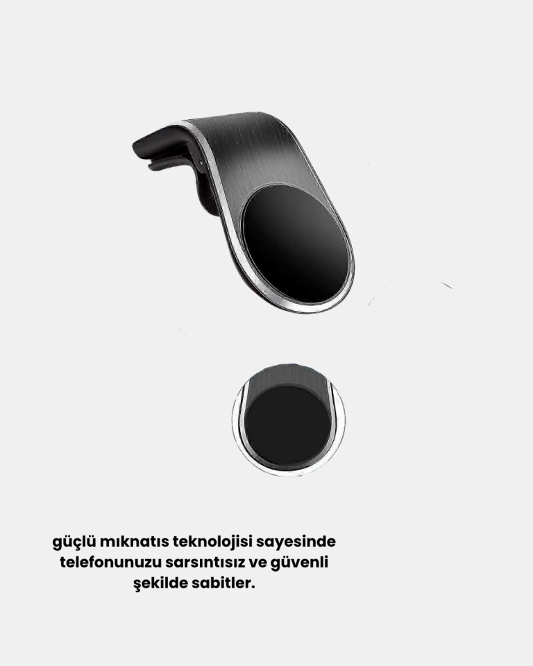 Manyetik Araç Telefon Tutucu 360° Dönebilen ve Sarsıntısız Güçlü Mıknatıslı - Lisinya