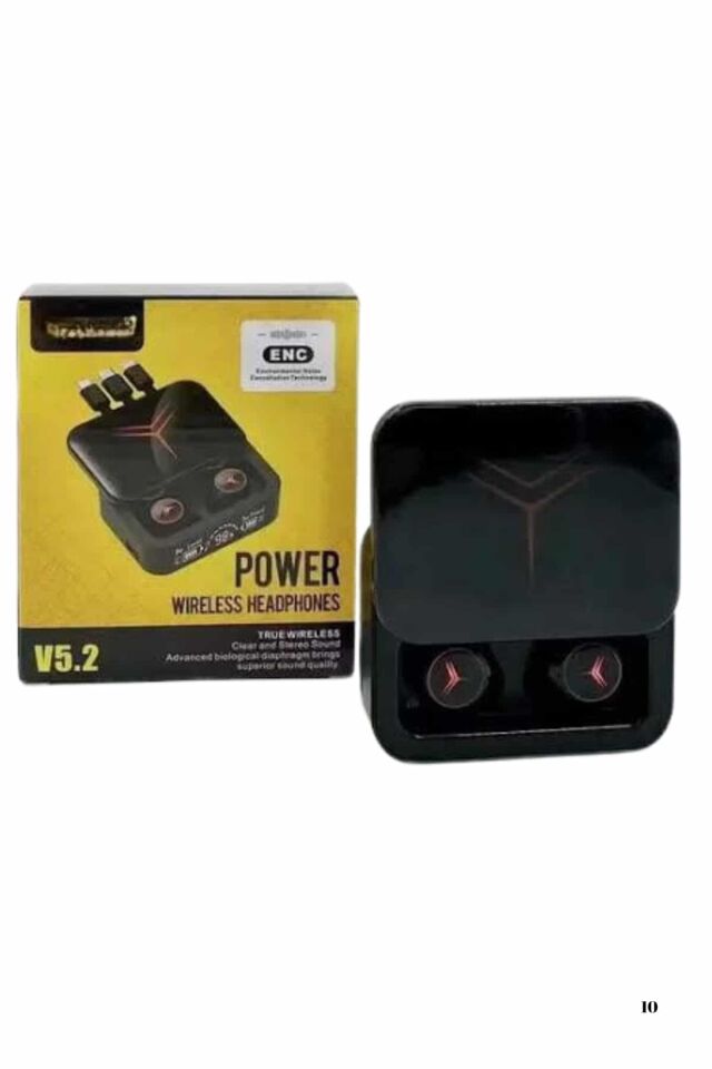 Kablosuz Şarj Göstergeli Powerbank Özellikli Bluetooth Kulaklık Çağrı Cevaplayabilen - Lisinya