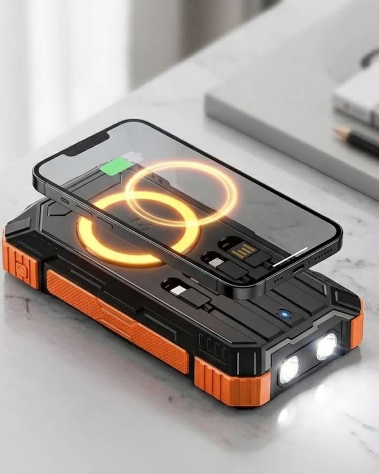 20000 mAh Powerbank Güneş Enerjili Kablosuz Şarj Hızlı Şarj Taşınabilir Batarya (Kopya) - Lisinya