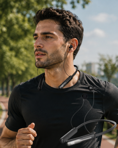 Ses Değiştirme Özellikli Boyun Askılı Bluetooth Spor Kulaklığı - Lisinya