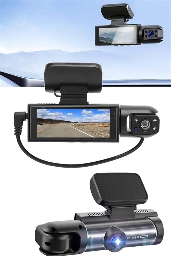 Araç Kamerası Dönebilen HD Kaliteli Video ve Fotoğraf Kaydedici - Lisinya